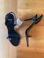 Mango High Heels / Sandaletten  Schwarz Lack