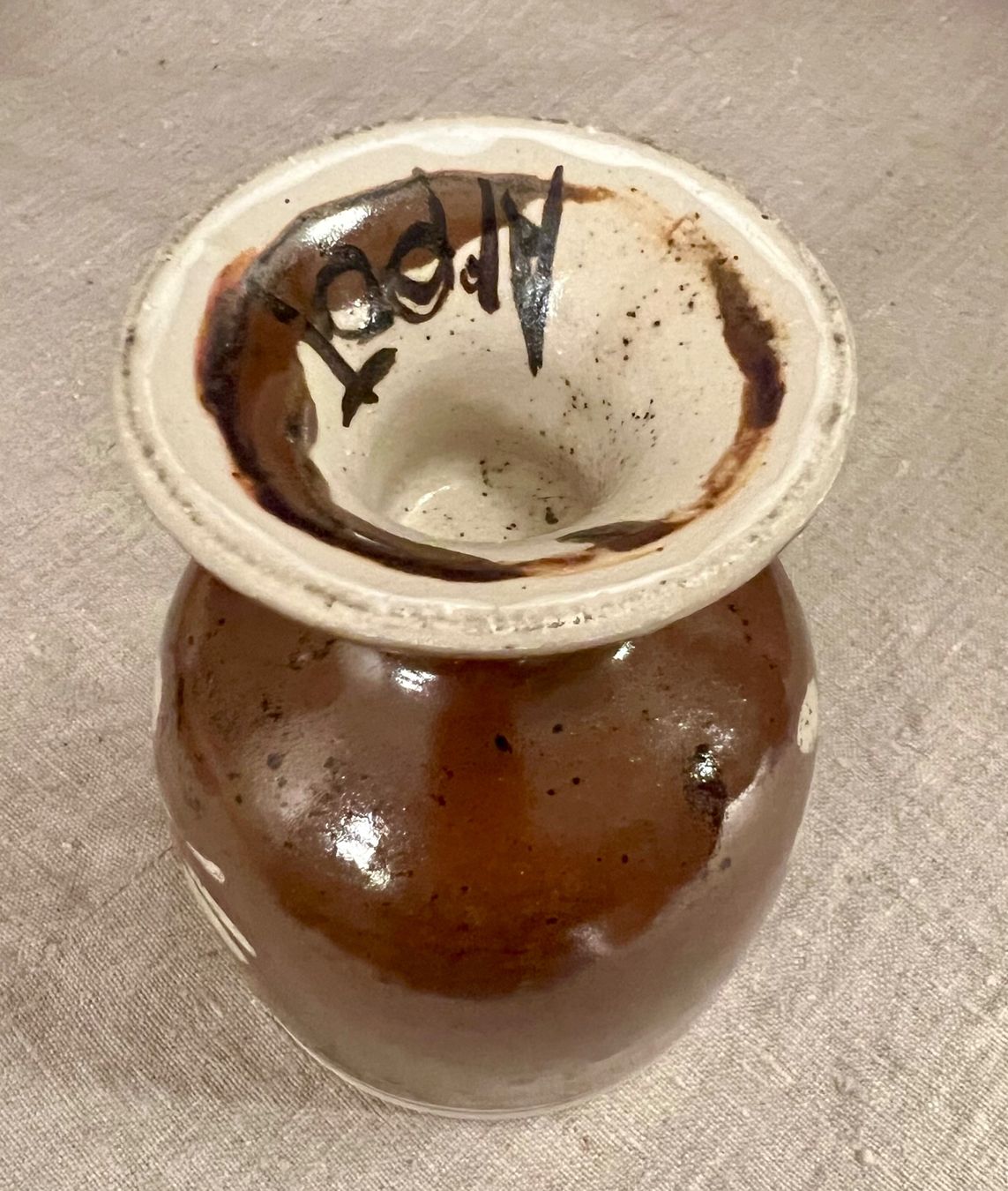 Gläser: Gobelet à vin ARPOT, grès artisanal tourné et décoré main – Gebraucht aus Genève von DELIRBEADS 4