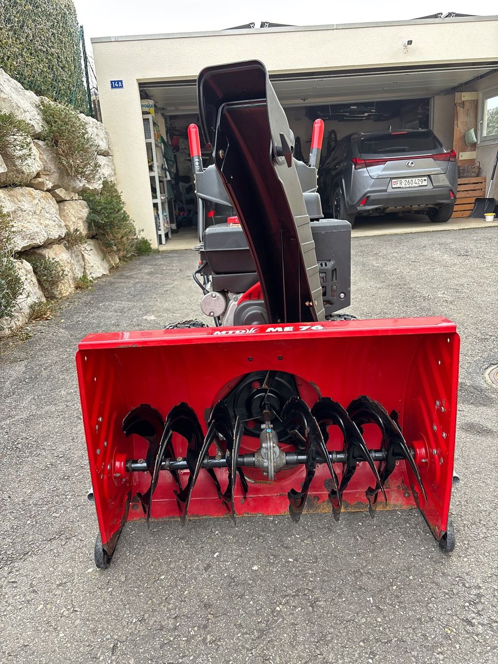 Bruder 02349 - Accessoire Fraise à Neige Pour Tracteurs - Lame à Neige Rotative - Jouet Service Hivernal