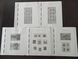 5 feuilles préimprimées Leuchtturm pochettes transparentes