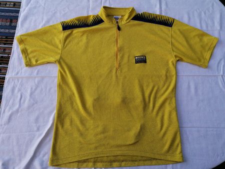 Vintage Odlo Radtrikot gelb, Grösse L