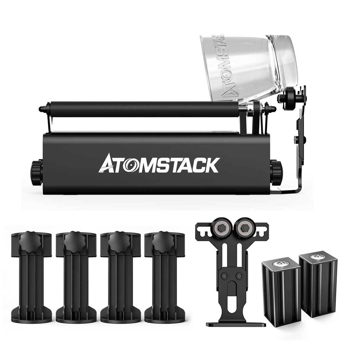 Atomstack Alle Maschinen: ATOMSTACK R3 Pro LaserRotationswalzen-Set mit Stützsäule – Gebraucht aus Meierskappel von 0033