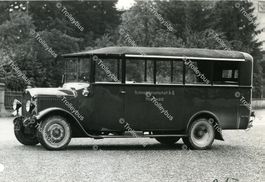 Postauto Postkarte (Saurer 2AD von 1927)