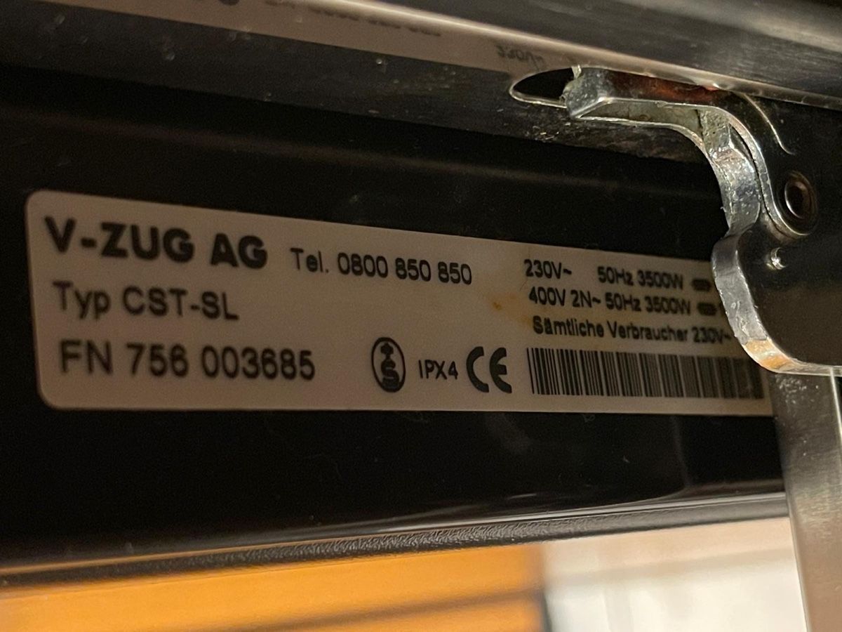 V-Zug Elettrodomestici da cucina: V-Zug Steamer, oben im Bild – Usato da Oberhof venduto da Hibrzel 1