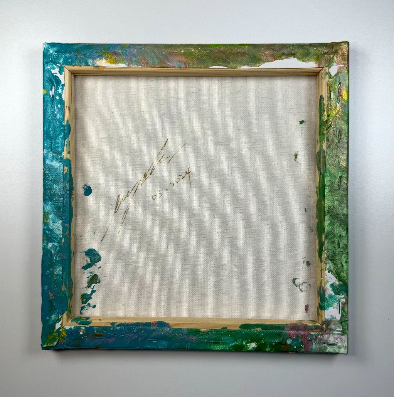 Dipinti: Acryl-Flüssigmalerei, quadratisch – Usato da Schlieren venduto da MayaSheng1983 2