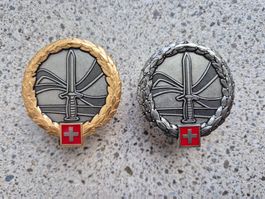 *** Beretemblem Set Gold/Silber ***