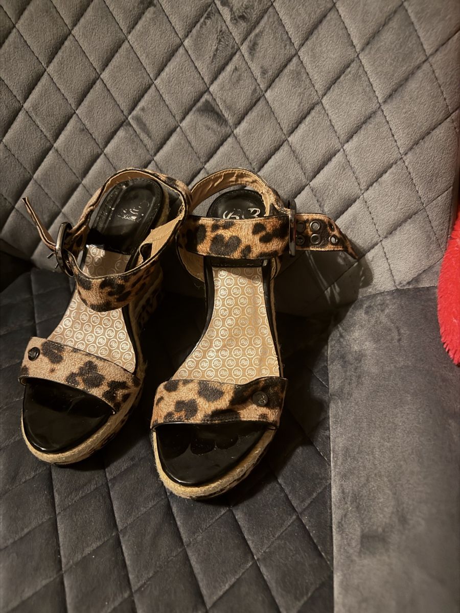 Scarpe da donna: Sandales compensées léopard Brigitte Bardot 36 🐆 – Usato da Genève venduto da you_s6sr 1