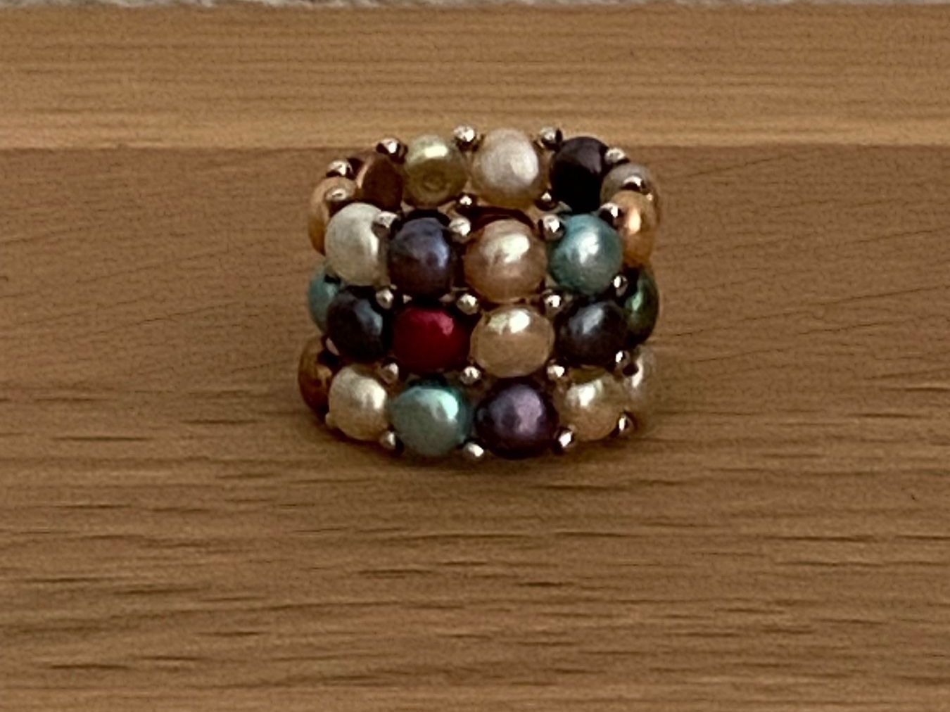 Bagues: Bague perles véritables multicolores – Neuf (Voir description) à Genève par kik_8jd6 4