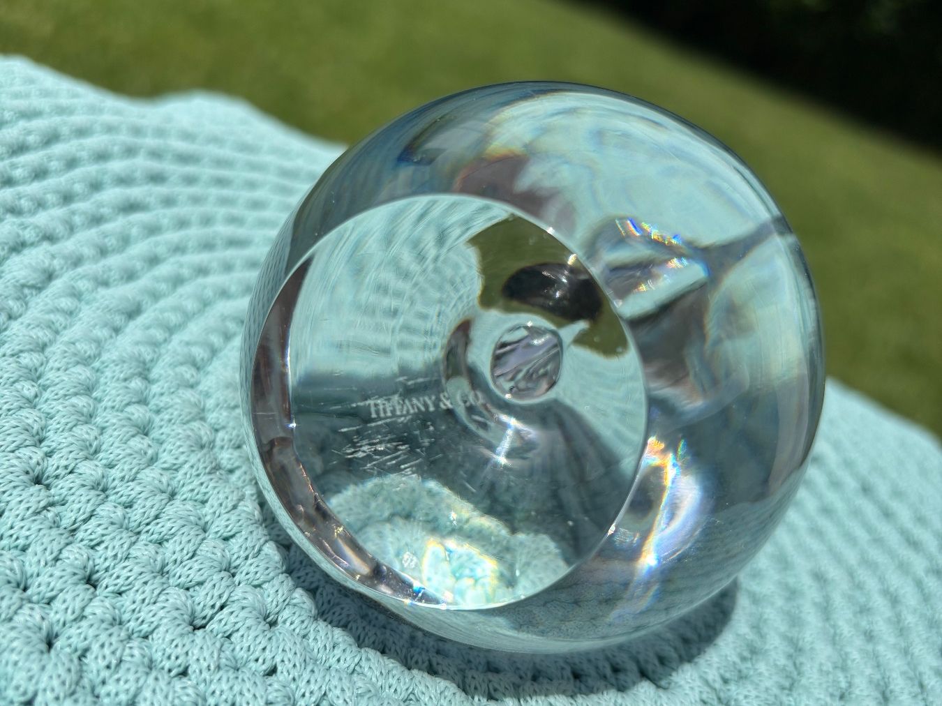 Tiffany & Co. Bicchieri: Tiffany & Co. Glass apple paperweight – Usato da Steinhausen venduto da ChromeVintage 5