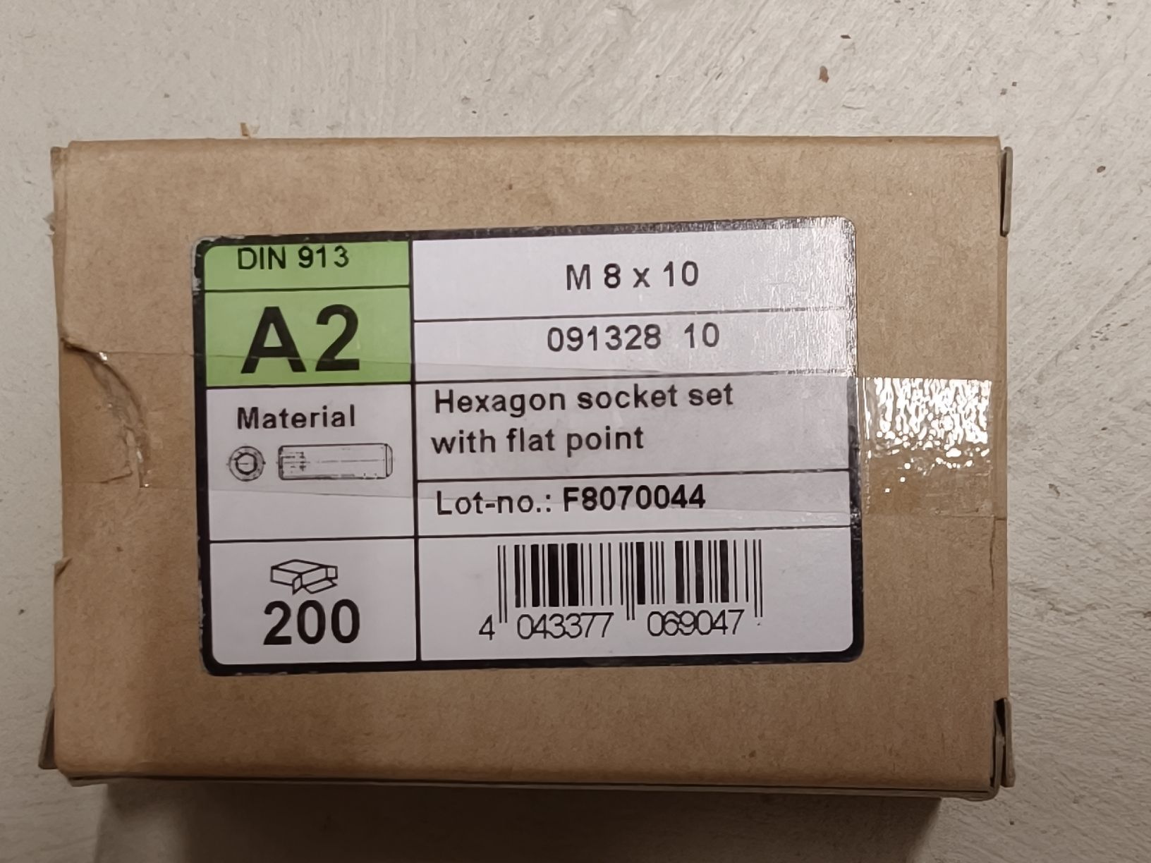 Tutti gli attrezzi: Gewindestifte DIN 913 A2 M8x10 – Nuovo (secondo la descrizione) da Altstätten SG venduto da CuratedChapter