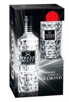 Three Sixty Vodka mit Longdrinkglas 0,7l