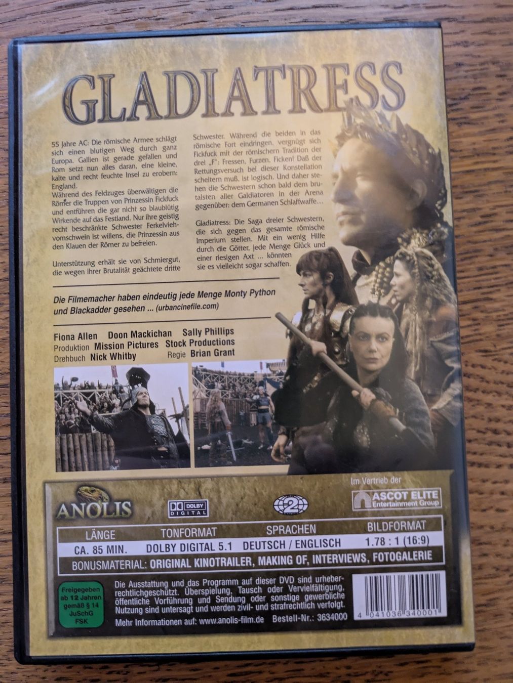 Tutti i DVDs: Gladiatress (DVD) – Usato da Männedorf venduto da Pacer19 1