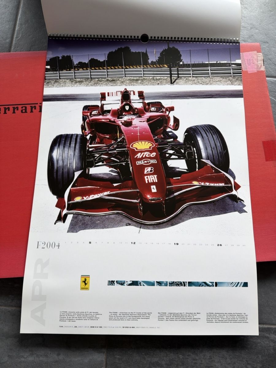 Ferrari Calendari: Original Ferrari Kalender 2009 – Usato da Wolfwil venduto da Rolex1 4