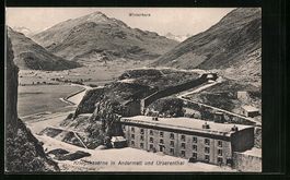 Andermatt, Kriegskaserne mit Winterhorn 