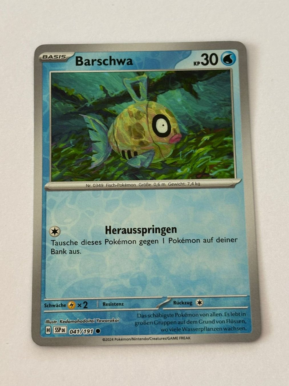 Pokémon Carte collezionabili: Pokemon-Karte Barschwa 041/191 – Usato da Herisau venduto da Seyashop1