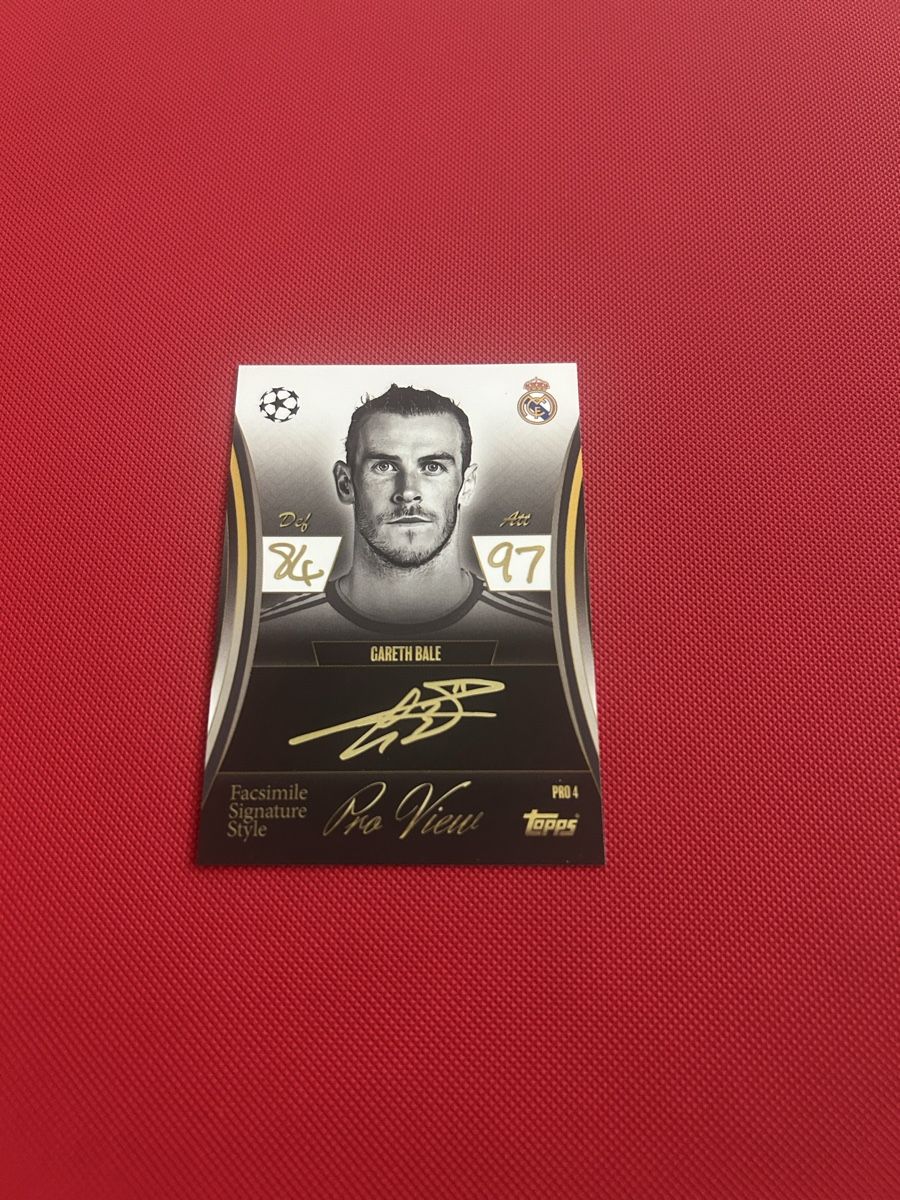 Topps Carte collezionabili: Match Attax Gareth Bale Pro View Facsimile Signature – Nuovo (secondo la descrizione) da Zürich venduto da Sadavina
