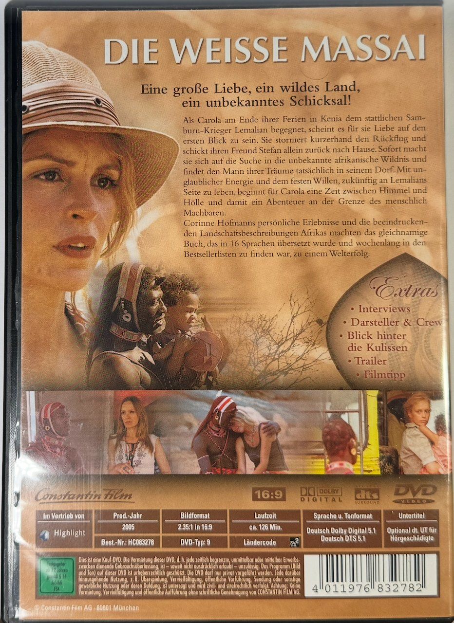 Tutti i DVDs: DVD DIE WEISSE MASSAI – Usato da Wisen venduto da gigisna 2