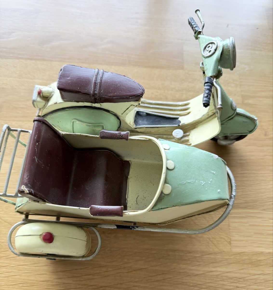 Giocattoli: Antikes Blech-Motorrad mit Seitenwagen – Usato da Morgarten venduto da MarScha1973 3