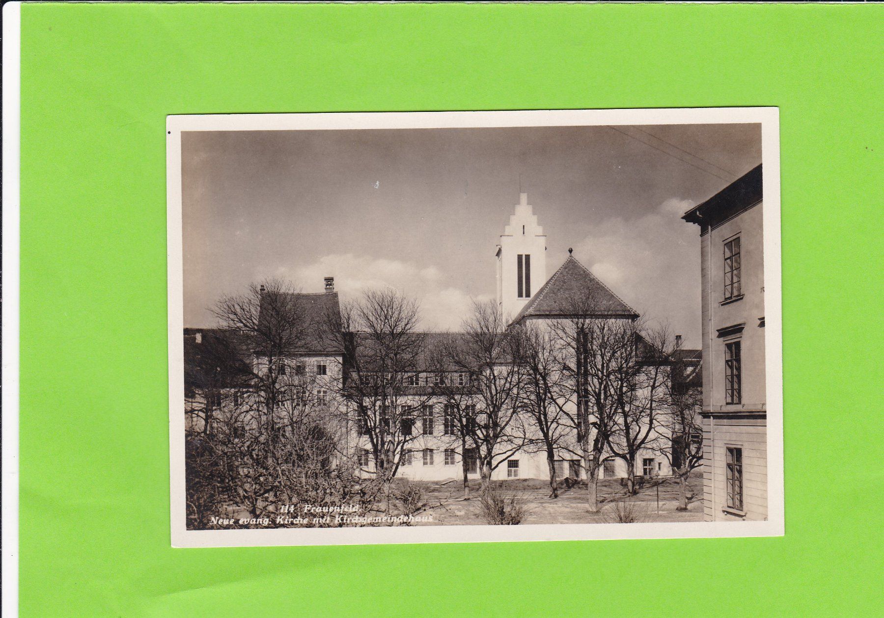 Cartoline postali: Frauenfeld, neue ev. Kirche – Usato da St. Peterzell venduto da neckertal