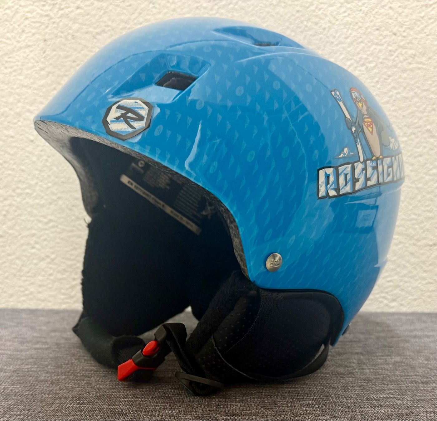 Rossignol Caschi: Skihelm Rossignol Comp J Pinguin Blue – Usato da Contone venduto da Chaos76