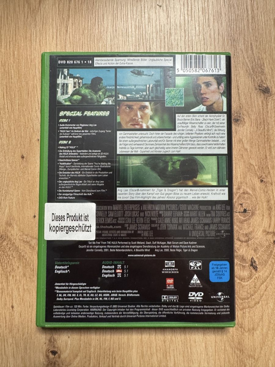 Alle DVDs: Hulk 2 Disc Special Edition DVD guter Zustand – Gebraucht aus Biberist von etesummer 1