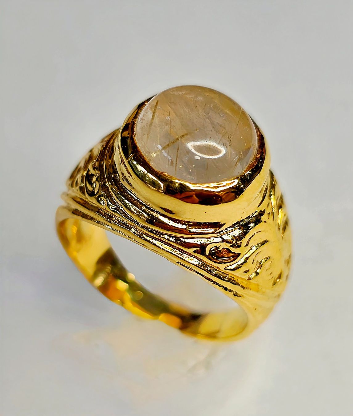 Anelli: Fingerring Rutil cabochon – Nuovo (secondo la descrizione) da Zürich venduto da Benedikt21