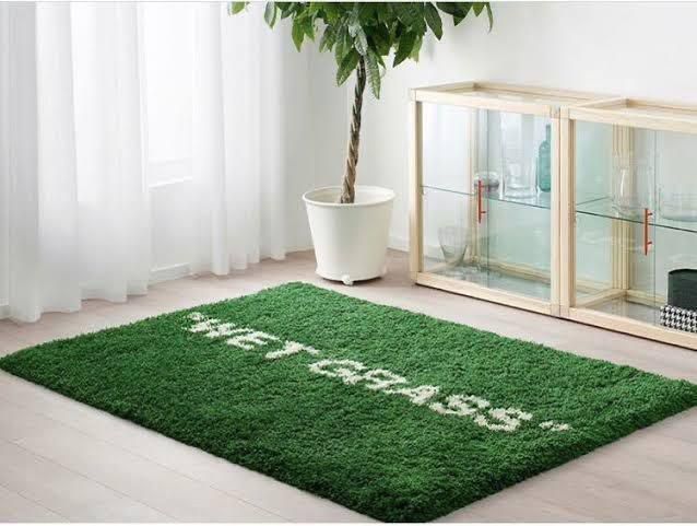 Ikea Tappeti: Virgil Abloh x IKEA MARKERAD WET GRASS Teppich Green – Nuovo e nell'imballaggio originale da Luzern venduto da pengmarket_gmbh 1
