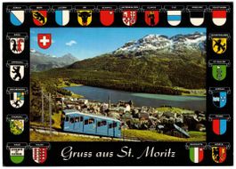 St. Moritz mit Standseilbahn Chantarella