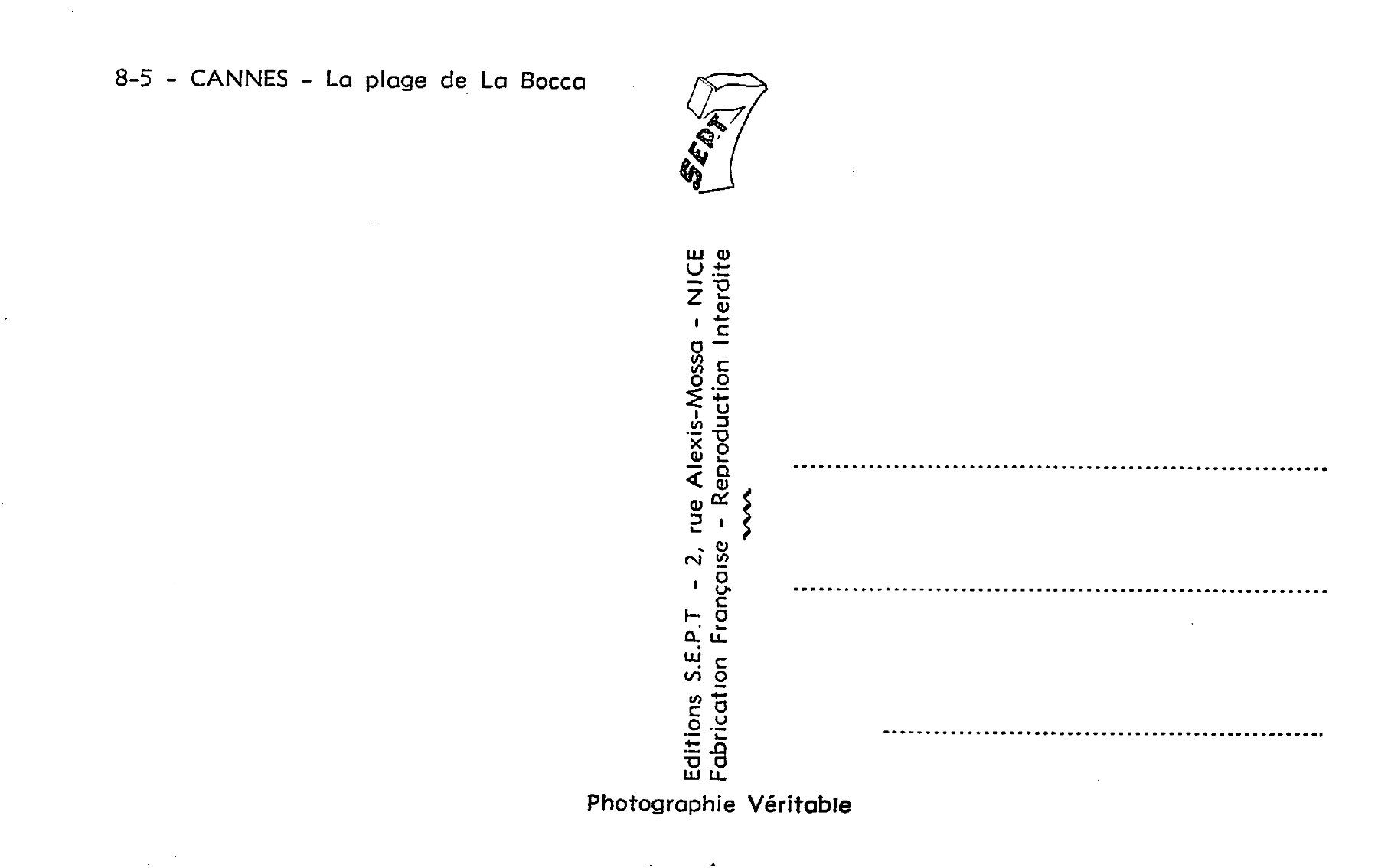 Ansichtskarten: 3x Cannes, La Cote d'Azur – Gebraucht aus Ottikon b.Kemptth. von Neptun1974 1