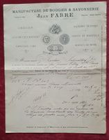 Genéve 1899 - Jean Fabre,Manufaktur, Illustrierter Briefkopf