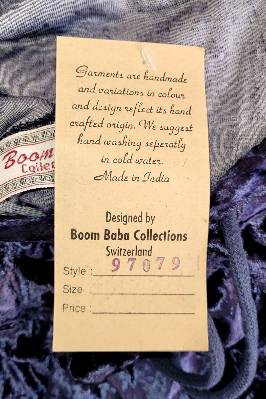 Pullover & Sweatshirts: NEU! Boom Baba Samt Pullover Hoodie Gr. S / M Hippie Boho – Neu und originalverpackt aus Füllinsdorf von Sunnebliemli7 2