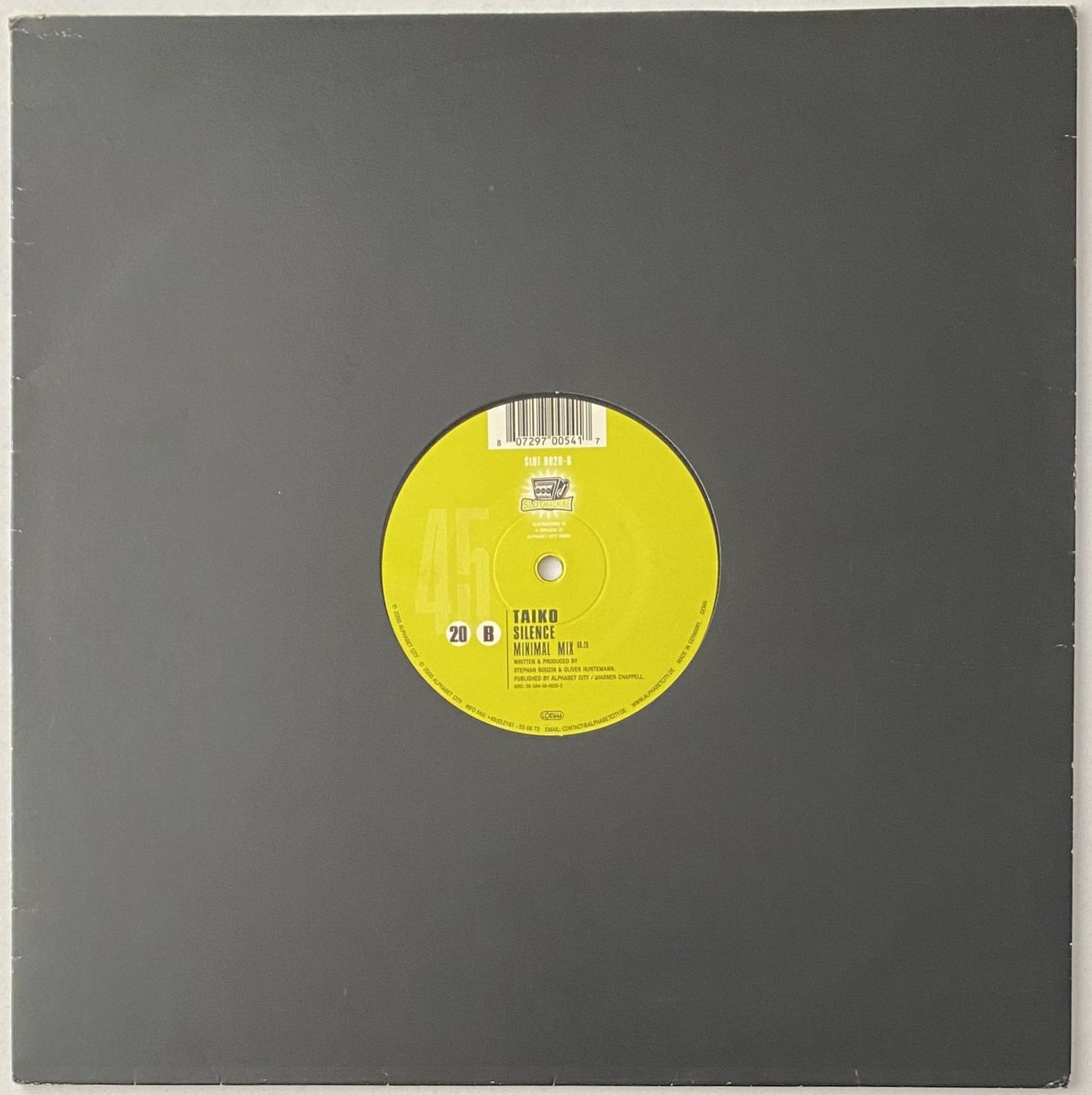 Vinyles: Taiko, Silence (Trance) – D'occasion à Flums par Empe1 1