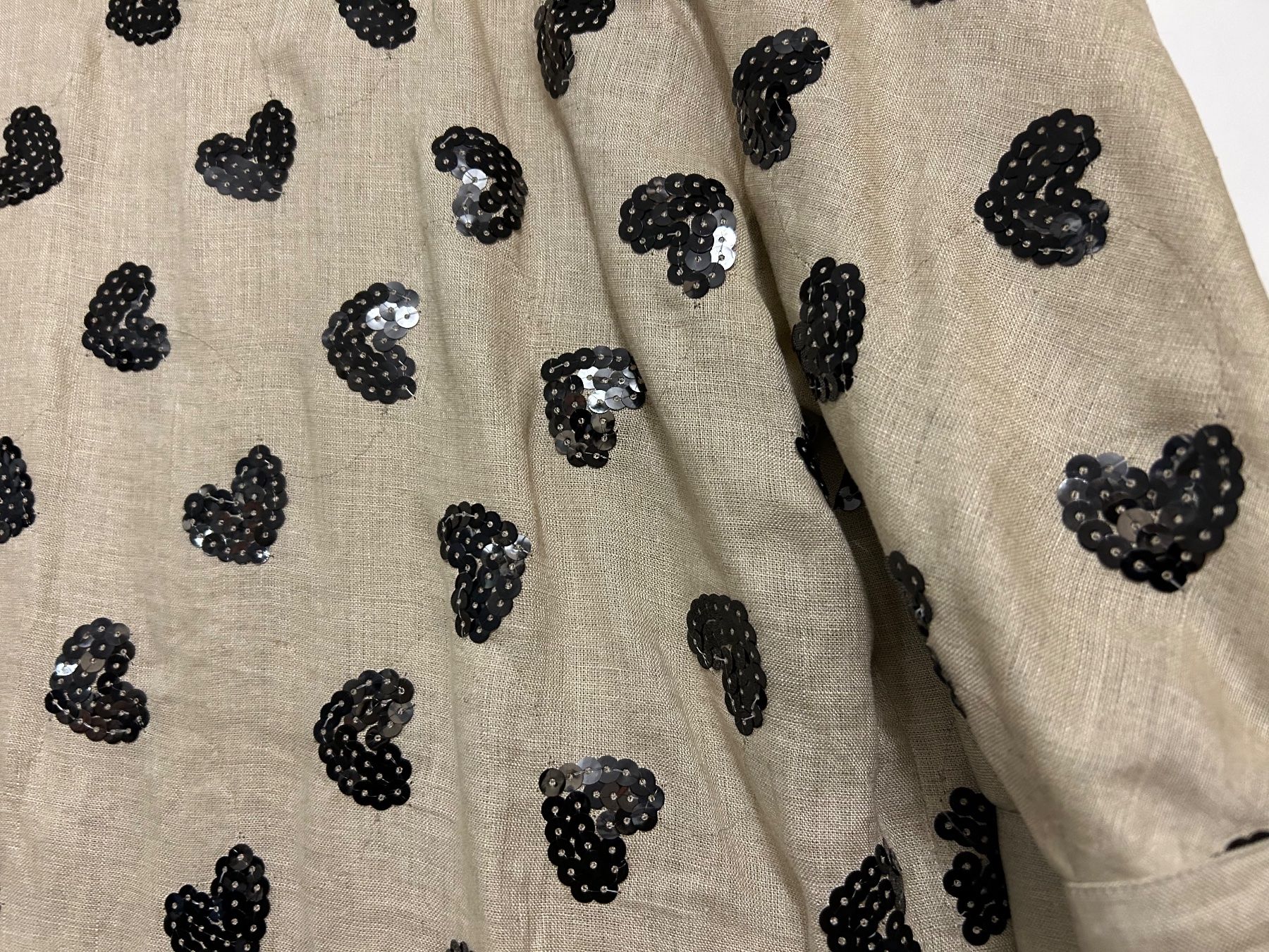 Vestiti: Leinenkleid mit Pailletten – Usato da Zumikon venduto da Uranus88 8