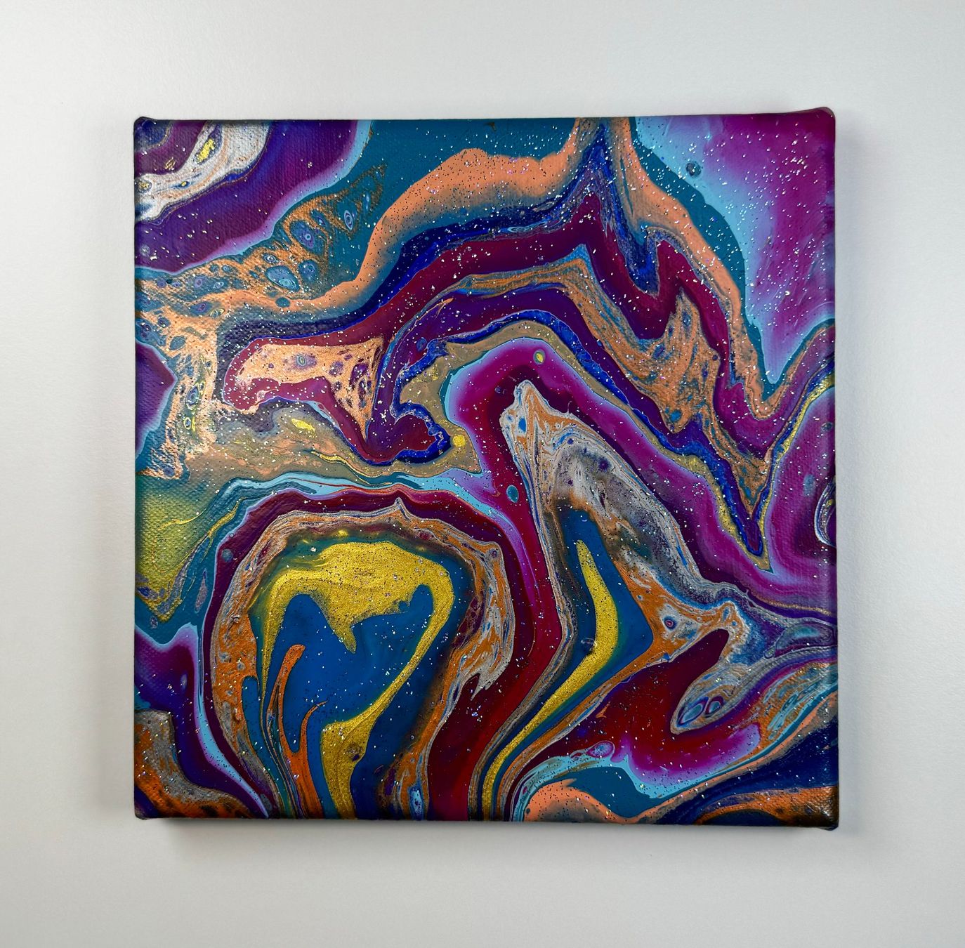 Dipinti: Acryl-Flüssigmalerei, quadratisch – Usato da Schlieren venduto da MayaSheng1983