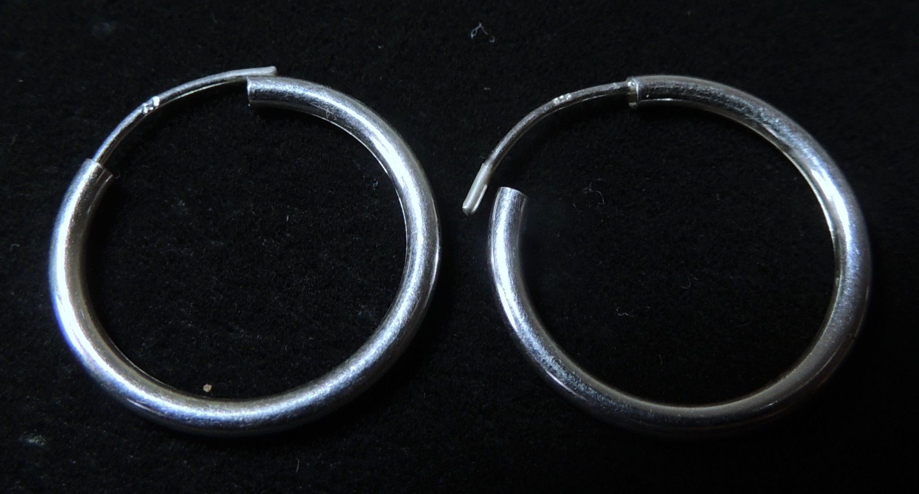 Orecchini pendenti & Orecchini a lobo: Silber 925 Creolen Ohrringe 20 mm – Usato da Waldenburg venduto da schaller707 2
