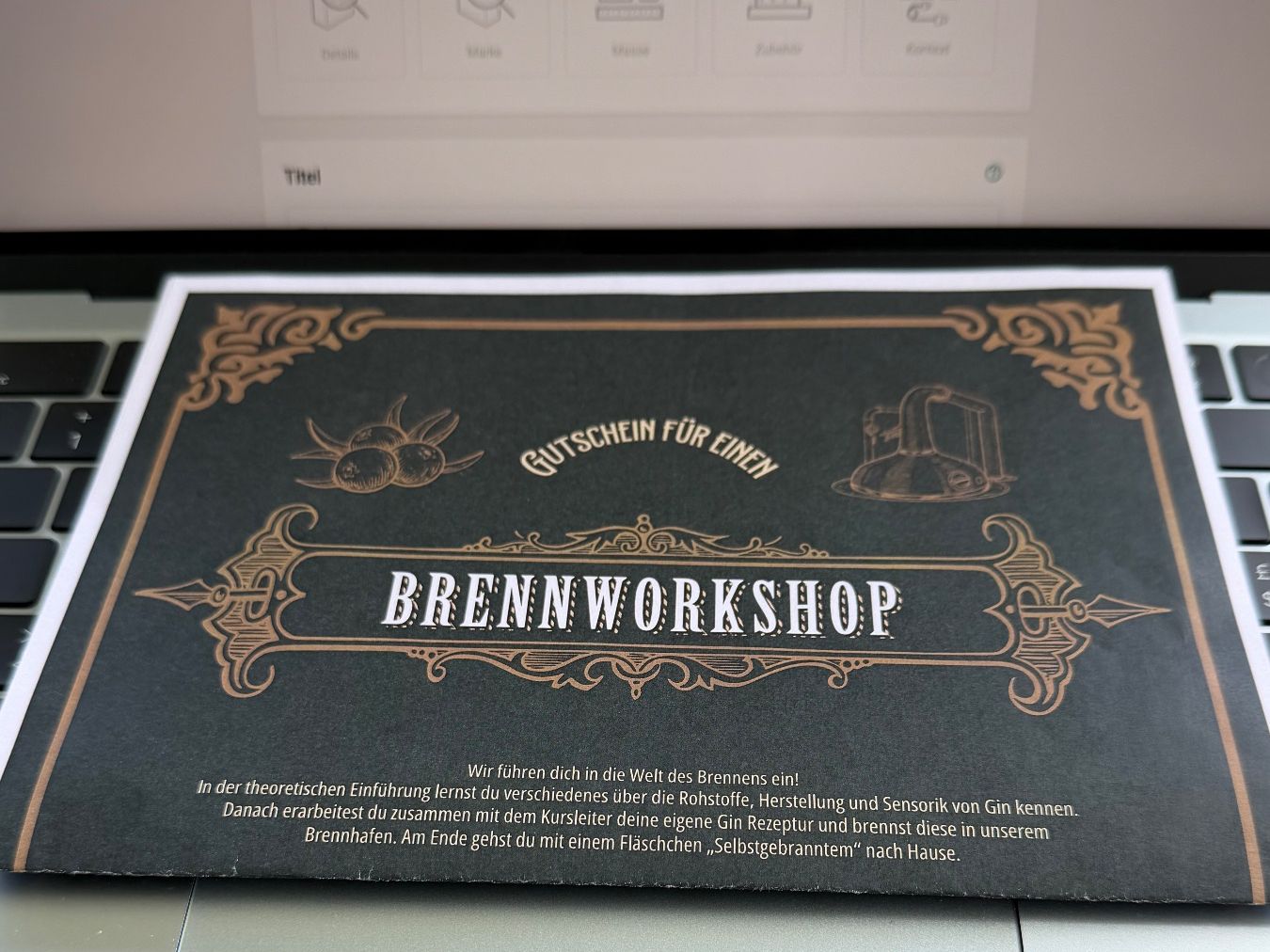 Gutscheine: Matten Gin Bern - Gutschein 298.- CHF - Brennworkshop – Neu und originalverpackt aus Jens von Mister-Hillbilly