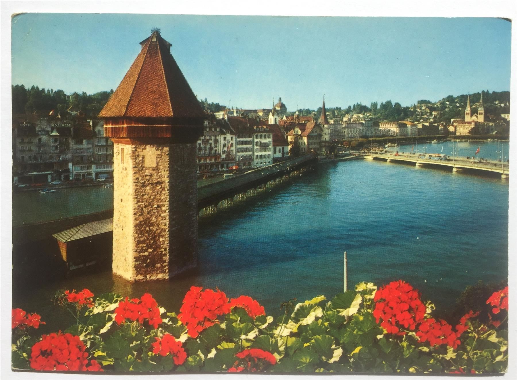 Cartes postales: LUZERN Kapellbrücke mit Wasserturm – D'occasion à Jona par philajona