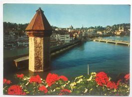 LUZERN Kapellbrücke mit Wasserturm