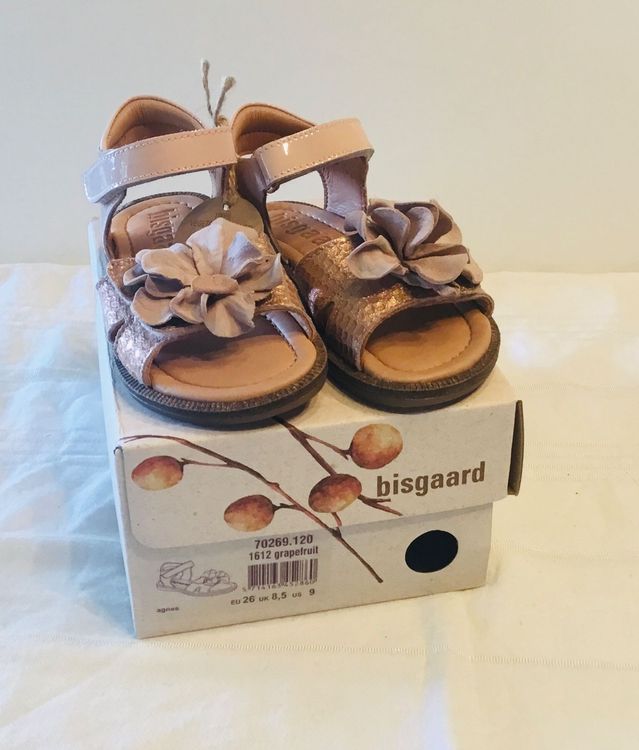 Bisgaard Mädchen Sandalen 70704.119 - Echtleder Mit Klettverschluss