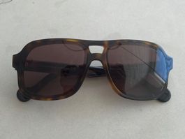 Sonnenbrille Moncler braun gemustert mit Etui neuwertig