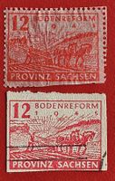 DEUTSCHLAND SACHSEN BODENREFORM ZIGARETTENPAPIER 1945 GEBR.