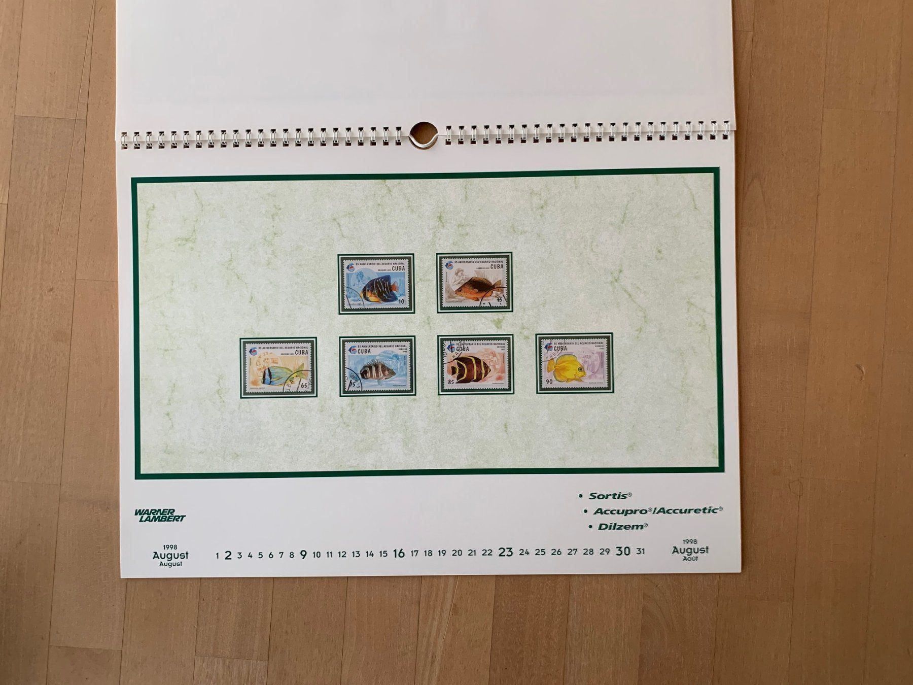 Tutti i francobolli: Briefmarkenkalender 1998 – Usato da Zollikon venduto da Xblanka 9