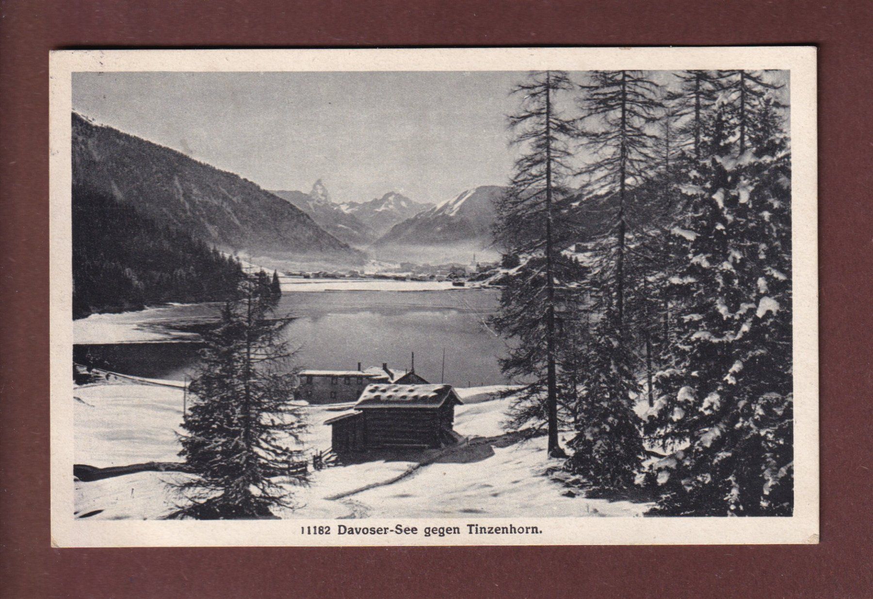 Cartoline postali: DAVOS - Davosersee - Schnee – Usato da Pully venduto da nicecards-shop
