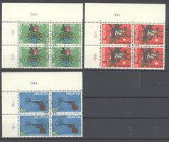 1974, Sonderpostmarken, Viererblöcke, ET