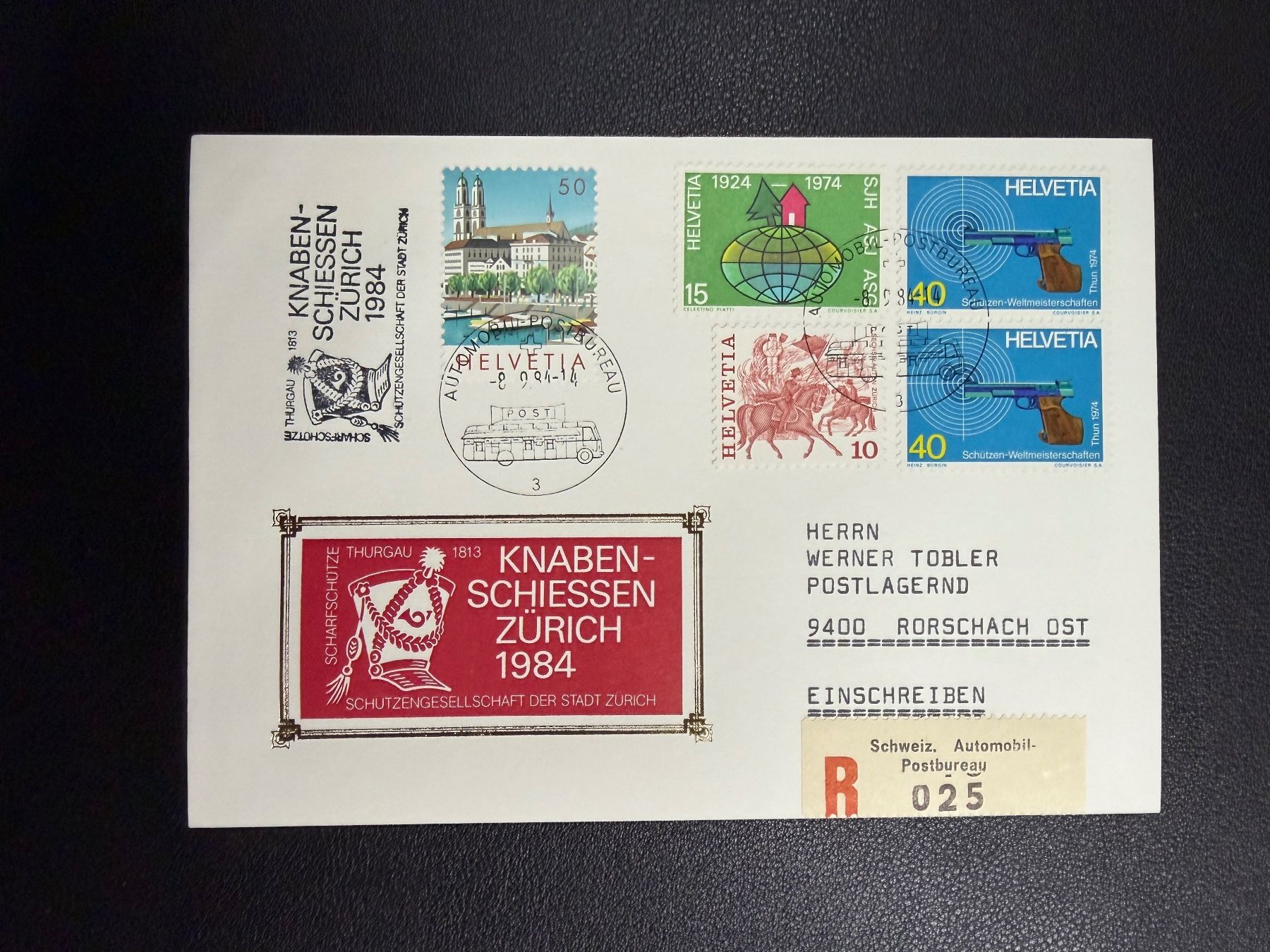Timbri: Knabenschiessen Zürich 1984 – Usato da oberrüti venduto da jeanmei