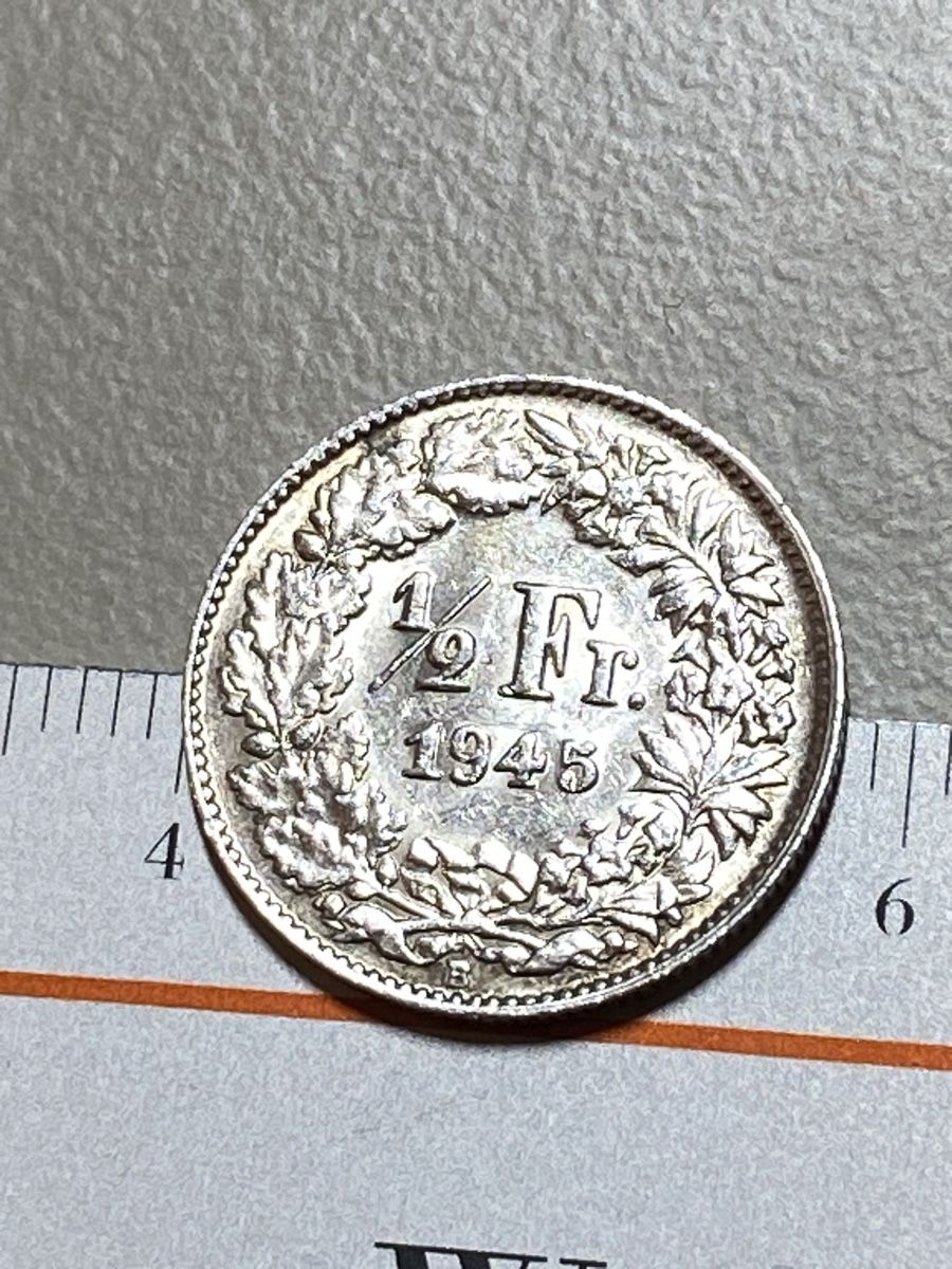 Tutti le monete: Suisse - 50 centimes - 1945 - AG – Usato da Payerne venduto da Mike1682 3