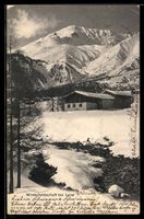 AK Laret, Winterlandschaft mit Bergpanorama