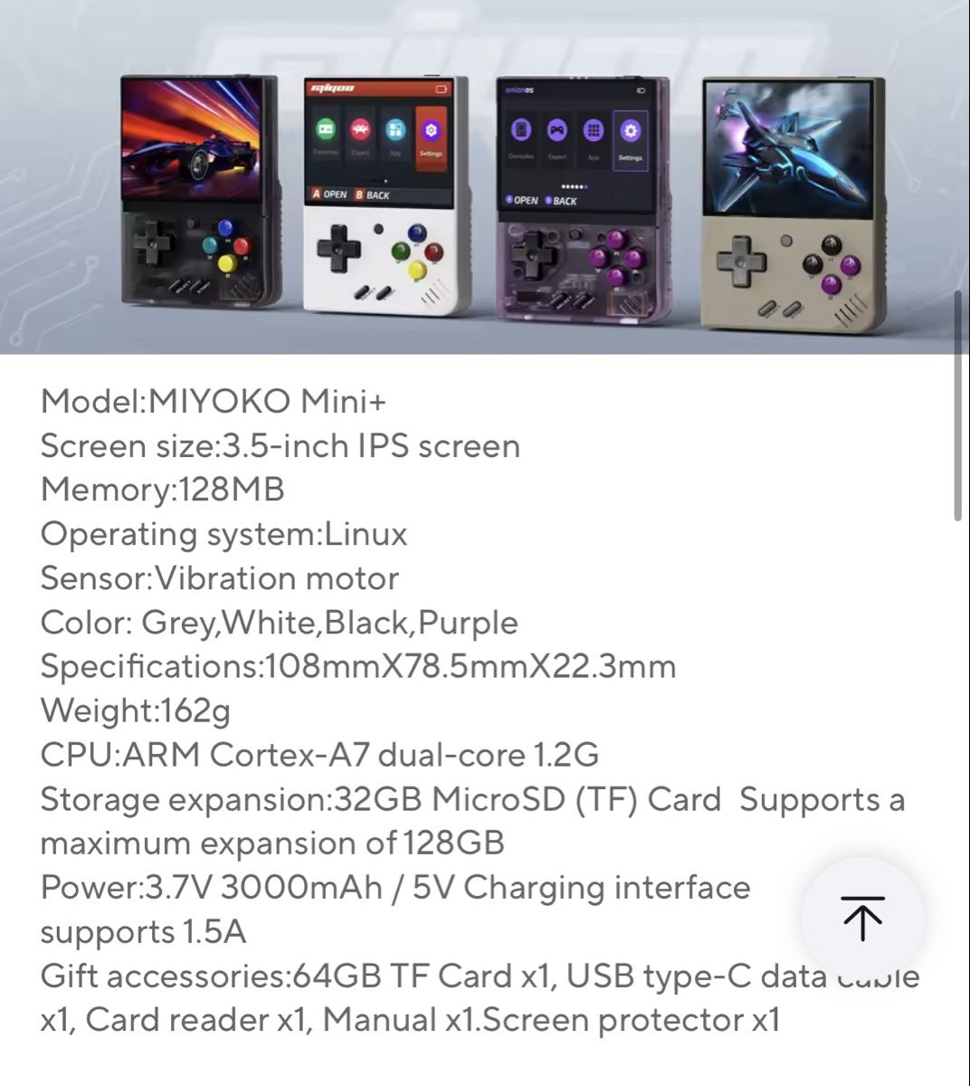 Console: MIYOO Mini Plus Portable Retro Handheld Game Console  – Nuovo e nell'imballaggio originale da Mellingen venduto da Guilhermefurlan 6