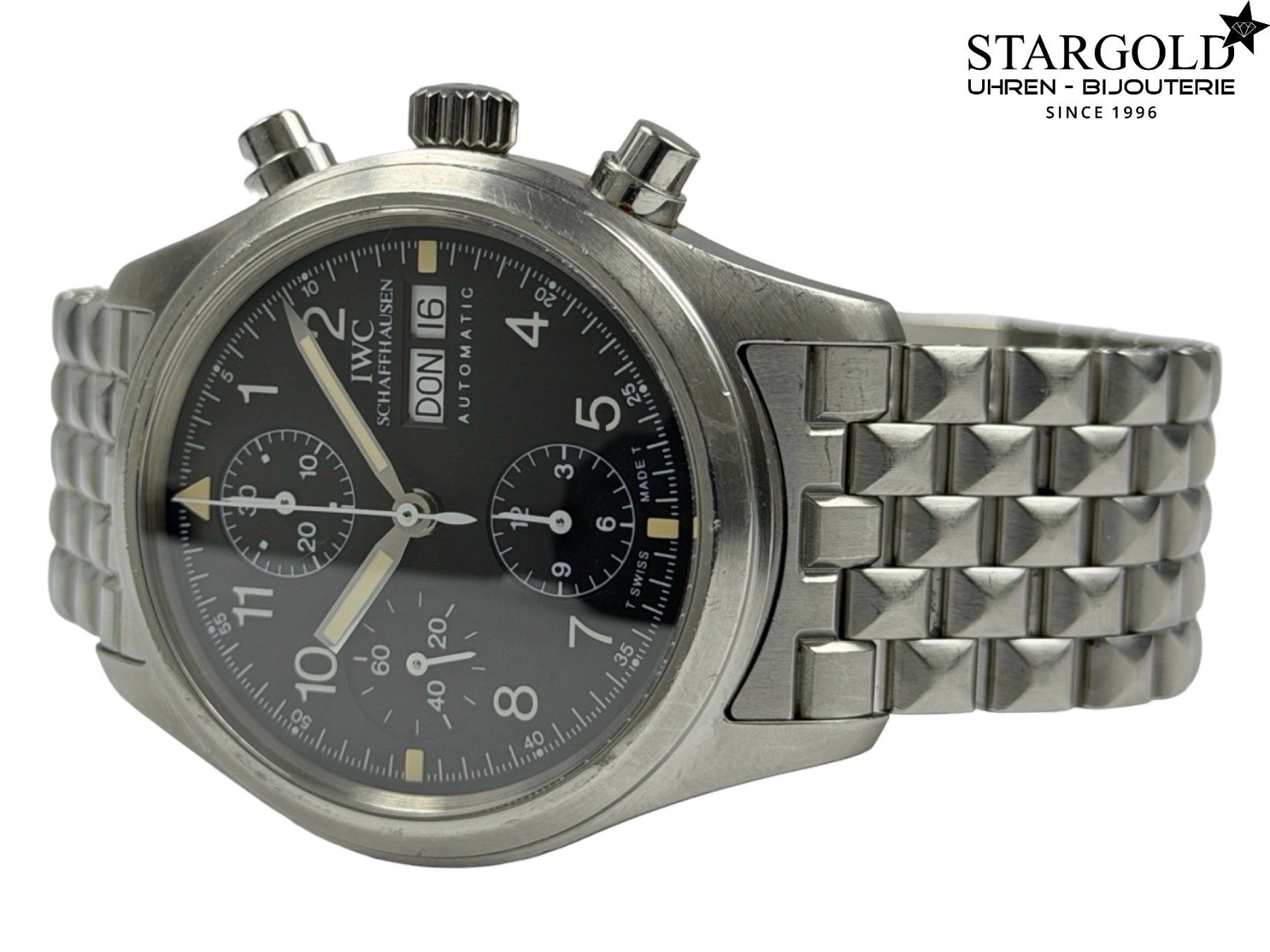 IWC Uhren: IWC Fliegeruhr Chronograph - IW3706 – Gebraucht aus Zürich von Stargold-Uhren 1