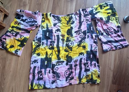Top (Osei-Duro x Künstler Nana Danso), Gr.M,neu, Kimono-Stil